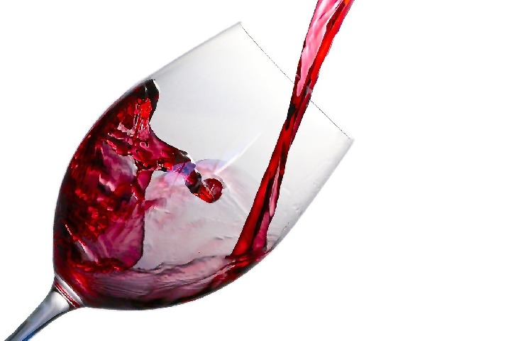 Calice di vino rosso